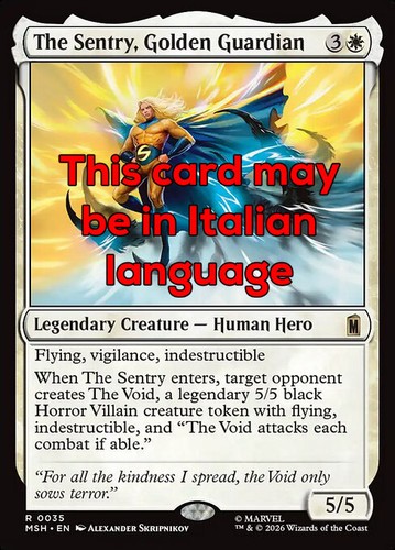 Mtg the sentry - mtg,