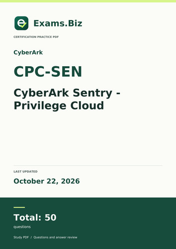 Cyberark cpc sen sentry - cyberark,