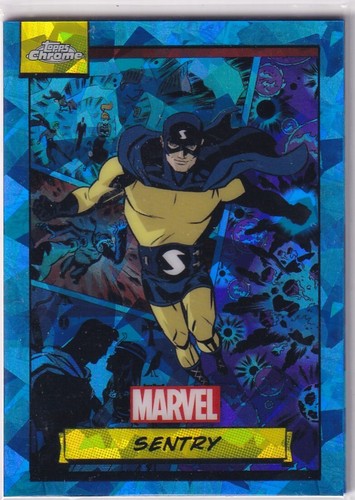Scheda topps marvel - marvel, chrome